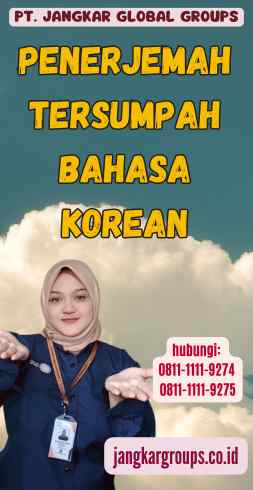 Penerjemah Tersumpah Bahasa Korean