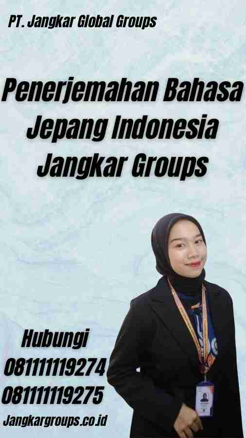 Penerjemahan Bahasa Jepang Indonesia Jangkar Groups