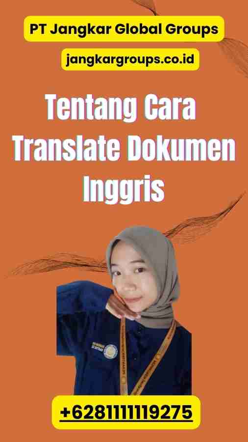 Tentang Cara Translate Dokumen Inggris