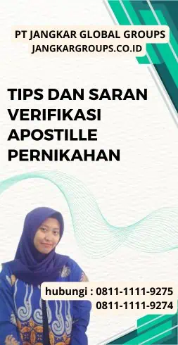 Tips dan Saran Verifikasi Apostille Pernikahan