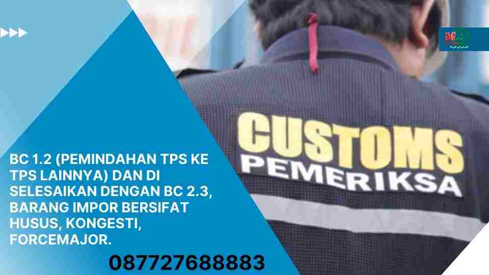 BC 1.2 (pemindahan tps ke tps lainnya) dan di selesaikan dengan BC 2.3, Barang impor bersifat husus, kongesti, forcemajor.