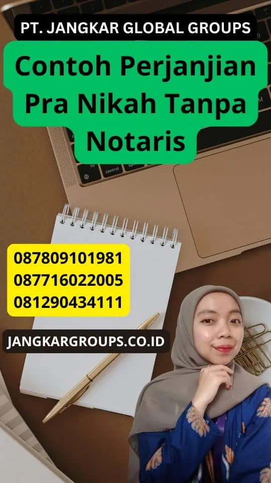 Contoh Perjanjian Pra Nikah Tanpa Notaris