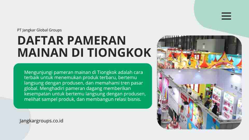 Daftar Pameran Mainan di Tiongkok